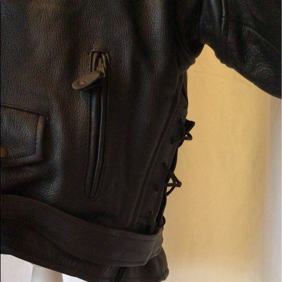 HOLIDAY SALE!!!  Brand New Heavy Duty Leather Motorcycle Jacket - Picture 3 of 8